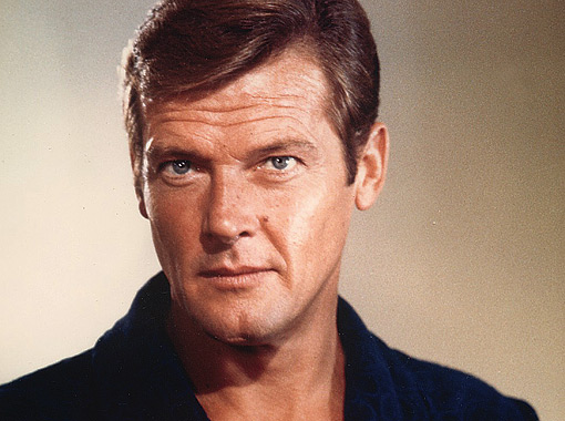 Roger Moore ficou conhecido por seu papel como James Bond